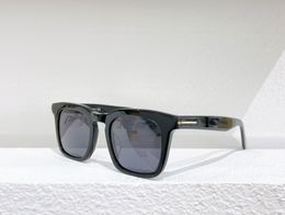 Dax Shiny Black/Gray Square Sunglasses 0751 Sunnies Fashion Sun Glasses for men occhiali da sole firmati UV400 Protection Eyewear with box