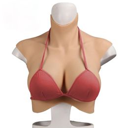 CUJJK E Cup Half Body Breast Forms for Crossdresser Artificial Boobs Enhancer Shemale Trandsgender Tit Realistic Silicone Breasts