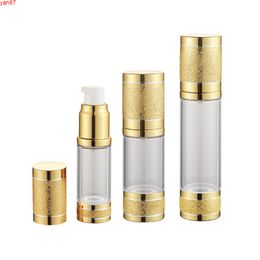 12 x 50ML Clear Travel Refillable Airless Cream Lotion Pump Bottle 50cc Shampoo Vacuum Cosmetic Packaginggoods qty