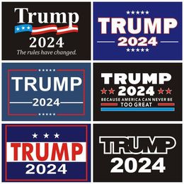 2024 Trump Car Stickers 2024 US Presidential Campaign Trump Sticker 14.8*21CM PVC Tags Trump 2024 Car Sticker Bumper Sticker Car Decor SN