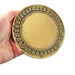 Decorative Objects & Figurines Copper Bagua Mirror House Pendant Convex Defends Concave Feng Shui Lucky Ornaments Tai Chi Home Decoration Cr