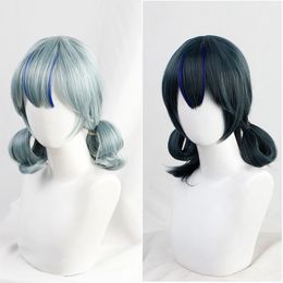 Arknights Glaucus Cosplay Wig Heat Resistant Synthetic Hair for Halloween Party Role Play