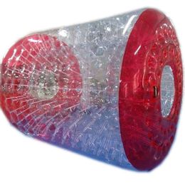 Water Roller Inflatable Bouncers TPU Commercial Zorbing Rollers Inflatable Wheel 2.6x2.4x1.9m with Pump