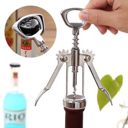 Wine Opener Bottle Opener Stainless Steel Metal Strong Pressure Wing Corkscrew For Bars Kitchen Gadgets And Accessories