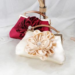 Women Vintage Floral Wedding Evening Clutch Purses And Handbags Diamond Luxury Designer Bag Party Dinner Ladies Hand Bags