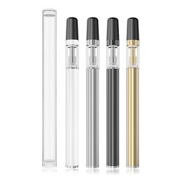 Disposable Vape Pen 500 MG E Cigarettes Glass Carts Rechargeable Battery Vape Pens Pods Device For Thick Oil