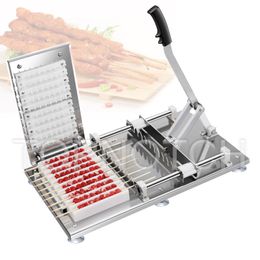 Meat Beef Mutton String Device Manual Kitchen Stringing Machine Barbecue Skewer Artefact For Bbq Making Maker Kebab Food Processor