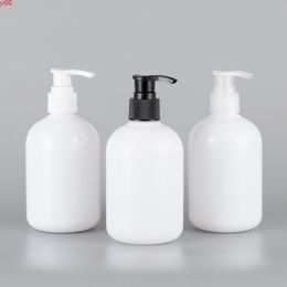 (20pcs)350ML white Emulsion pump bottle 11.8OZ Refillable Portable perfume Scent Pump Case make up toolgood qty