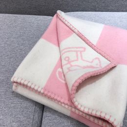 KIDS Baby Children blanket Chrismas Gift Have Tag And Dust Bag TOP VERY Thick Home Sofa Good Quailty TOP Selling 135*95cm Wool 3 Colors Pink Blue Brown