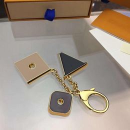Fashion Keychain Key Buckle Letters Design Handmade Leather Keychains Men Women Bag Pendants 6 Option 2022