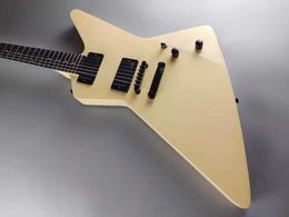 Guitarra elétrica em estoque James Hetfield explorar EET Qualidade Creme cor corpo clássico e estilo corpo em mogno escala de jacarandá