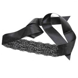 NXY Sexy Lingerie Sex-toys for Couples Black Lace Ribbon Elastic Blindfold Eye Mask Sm Sex Game Bdsm Bondage Restraints Femdom Masks Costume1217