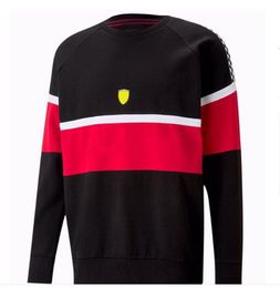 F1 racing suit round neck sweater, autumn and winter windproof sweater, the same style can be customized for fans