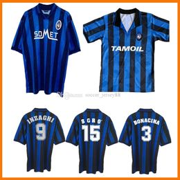 1991 1996 1997 Atalanta Retro soccer jerseys Bergamasca 91 96 97 Filippo Inzaghi Bonacina Sgro Morfeo vintage classic jersey football shirts