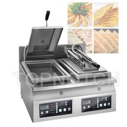 220V Electro Thermal Automatic Fried Dumpling Machine Single Head Nonstick Pan Snack Bar Food Home Kitchen Electrical Appliances