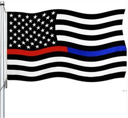 NEWAmerican flag 90cmx150cm law enforcement officer Second amendment bill US police fine blue line Betsy Ross Flags EWE7346