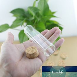 12 Pieces 30*100mm 50ml Corks Glass Bottle Stopper Spicy Storage Bottle Container Glass Jars Vial DIY Craft