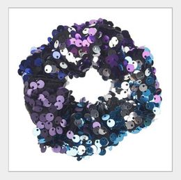 2021 19 styles Mermaid Reversible sequin Children Hairband Princess hair tie Charm Elastic Scrunchie Ponytail Mermaid Holder