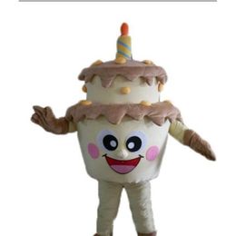 Performance Birthday Cake Mascot Costume Halloween Christmas Fancy Party Cartoon Character Adult Carnival Party Outdoor Theme Party Adults Outfit Suit