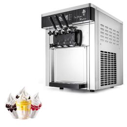 Commercial Soft Serve Ice Cream Maker Vending Machine Small Desktop 110V 220V