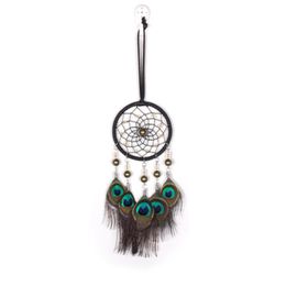 Decorative Objects & Figurines Mini Dream Catcher Car Pendant Wind Chimes Feather Decoration Home Decor Wall Hanging Adornment