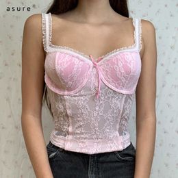 Going Out Crop Tops Y2k Chest Breast Binder Sexy Lace Bralette Female Sports Cami Bra Gothic Aesthetic Clothes Grunge LQ00194 210712