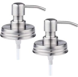 70MM Mason Jar Stainless Steel Pump Lotion Dispenser Lids for Bathroom Kitchen Lotion-Dispenser Polish No Jars SN3314