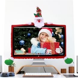 Santa Claus Compute Cover Christmas Snowman PC Cover Merry Christmas Decorations for Home Xmas Navidad Happy New Year Noel 201017