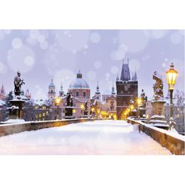 Party Decoration Winter Castle Street Lamp Backdrop Snow Scene Background Wedding Po Pography Studio Props Family Holiday
