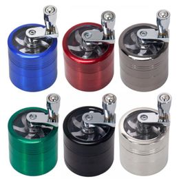 2025 new 40mm four layer manual smoke grinder skylight metal smoke grinder grinder