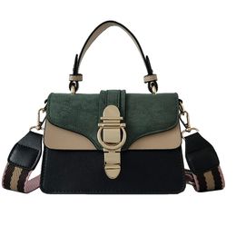 Luxury Bags For Woman New Fashion Handbag women Handbags Contrast Colour Small Square Bag Korean Style Lock Catch Versatile Single Shoulder Messenger