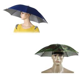 Outdoor Hats 2PCS Umbrella Hat Headwear For Fishing Gardening Beach