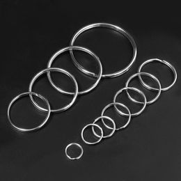 Keychains 10-50pcs/lot Round Keyring Split Ring Key For Chain Keychain Diy Jewelry Making Sleutelhanger Rings Wholesale