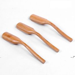 newBamboo Tea Scoop Spoon Tea Tool Coffee Spoon Handy Tools Coffee Tea Leaves Spoon Holder EWD5694