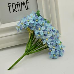 12pcs Artificial Plum Stamen Berry Flowers For Wedding Car Decoration Bride Bouquet Diy Scrapbooking Wreath Fake jllaku