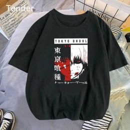 Tokyo Ghoul Shirt Women Graphic T shirts Kaneki Ken Cartoon T-shirt Women fashion T Shirt Anime Manga womens clothing Y0629