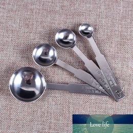 4 pcs/set High Quality Creative Mini Stainless Steel Measuring Spoons Tea Coffee Measure Cooking Scoops Top koffie lepels