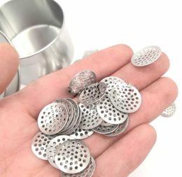 8mm 12mm 15mm 16mm Titanium Stainless Steel Pipe screens Bowl Screen filters for Smoking Pipes Filter Mesh Tobacco Accessories #174