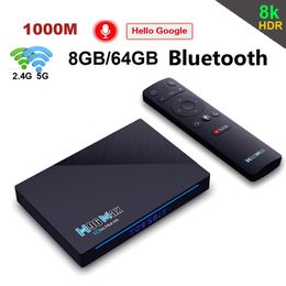 H96 Max RK3566 Smart TV Box 8GB 64GB Android 11.0 Bluetooth 2.4G 5G Wifi 1000M 3D 8K Media Player 4G32G BT Google Voice Control Tik Tok