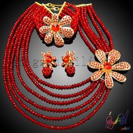 Orecchini Collana YULAILI Pomposity Costume Jewelry Set Fancy Bead