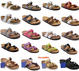birk's Boken style Summer Beach leather suede Slipper Flip Flops Sandals Women MEN Colour Casual Slides Shoes Flat Free Shipping