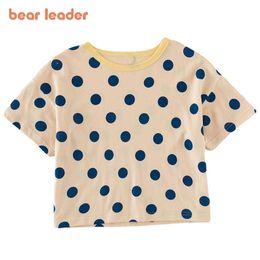 Bear Leader Children's Clothing Boys Polka Dot Tee Summer T-Shirts For Girls Fashion Short Sleeves Clothes Casual Outfits 2-6Y 210708