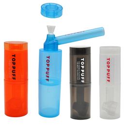 Travelling Water Pipes TOPPUFF Tobacco Bong Smoking Pipes Acrylic Bottle Hookah Hand Pipe Tobacco Pipes Smoking Accessories AC119