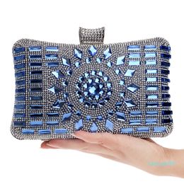 Designer- Women Hand Bag With Diamond Insert Fashion Banquet Bag Evening Dress Handbag Wallet