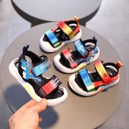 Summer New Boy Sandals Baby Shoes Sneakers Dinosaur Boys Kids Shoes Beach Sandals Non-slip Rubber Sole Toddler Shoes G1025