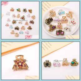 & Jewellery Jewelrygirls Hair Clips Small Barrettes Scratching Clip Diamond-Encrusted Lay National Wind Supply Aessories Wholesale Drop Delive