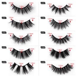 Natural Thick 3D False Eyelashes Soft Light Reusable Hand Made Fake Lashes Multilayers Eyelash Extensions Eyes Makeup Accessories Easy To Wear