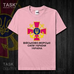 Navy Ukraine mens t shirt new Tops t-shirt Short sleeve clothes country Army Tactical Military sweatshirt cotton summer 01 X0621