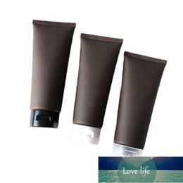 Cosmetic Soft Tube Empty Cosmetic Containers Frosted 100ml Emulsion Squeeze Tube Refillable Travel Bottle Brown Container 50pcs Factory price expert design