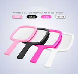 Handheld mirror Wholesale low moq cheaper price plastic hand mirror custom logo